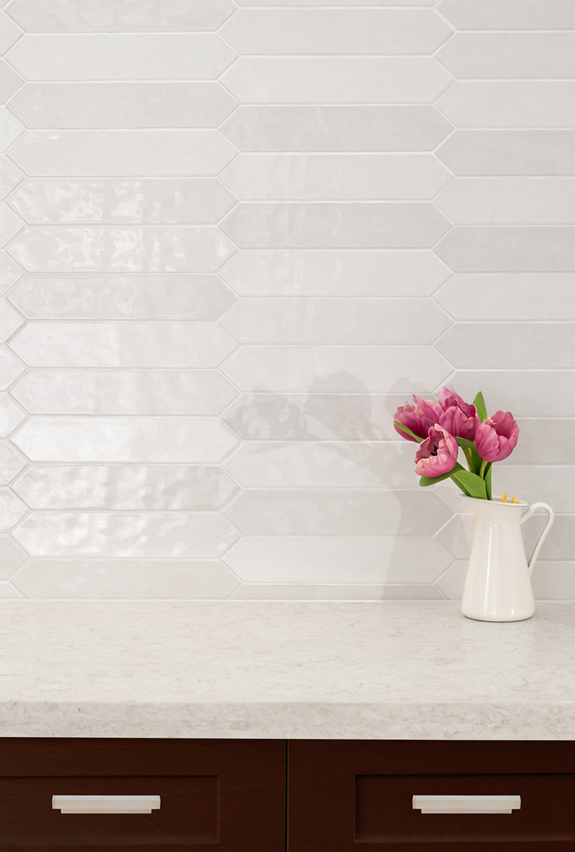 RENZO DOVE CERAMIC TILE 3X12 Glossy  - 0.6x12