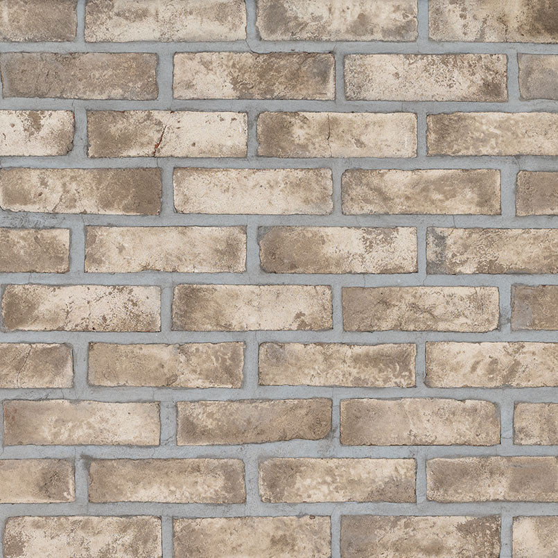 DOVERTON GRAY CLAY BRICK HERRINGBONE 2.25X7.5X0.5 NATURAL  - 2.25x10.75