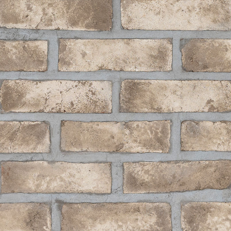 DOVERTON GRAY CLAY BRICK HERRINGBONE 2.25X7.5X0.5 NATURAL  - 2.25x10.75