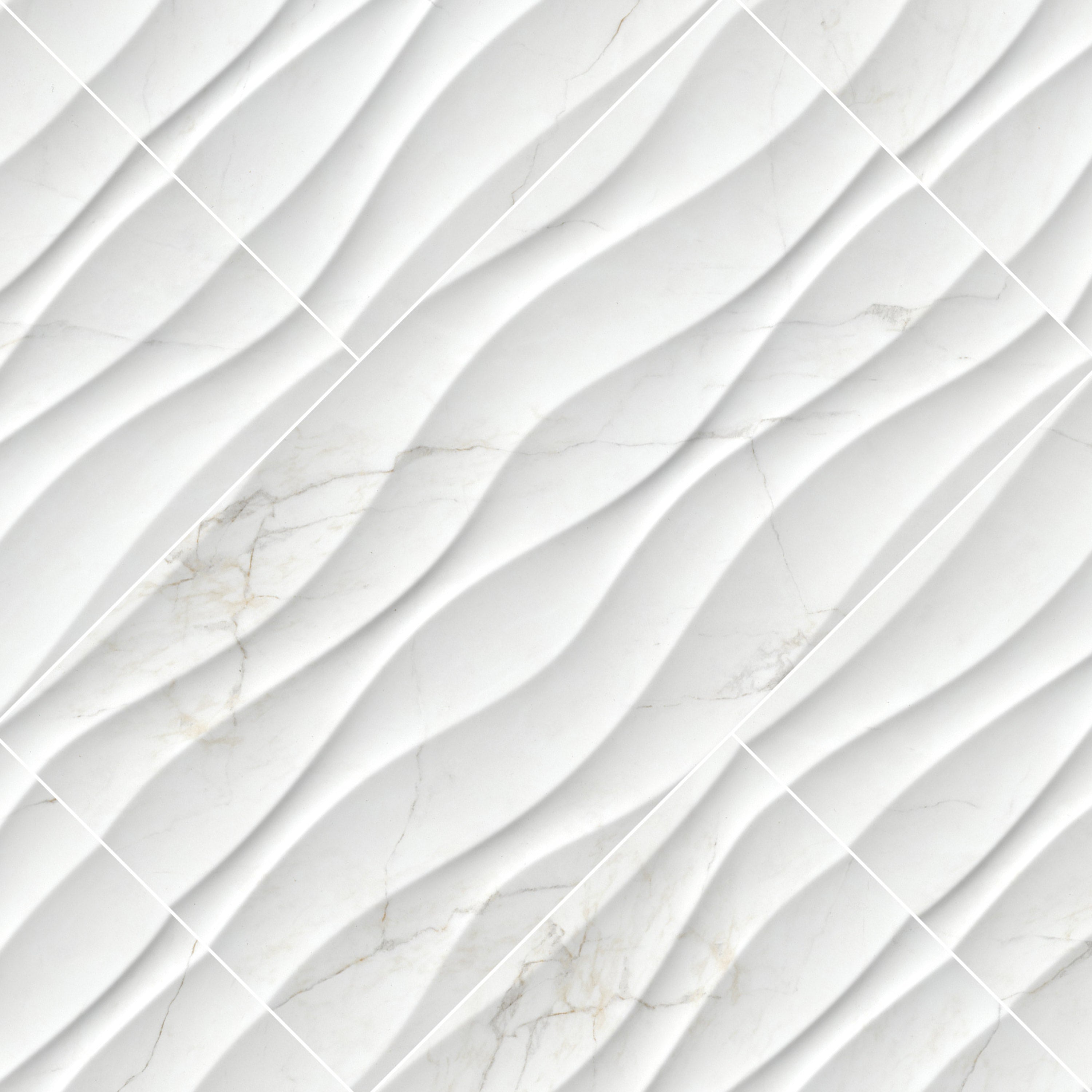 Dymo Calacatta White Wavy 12x24