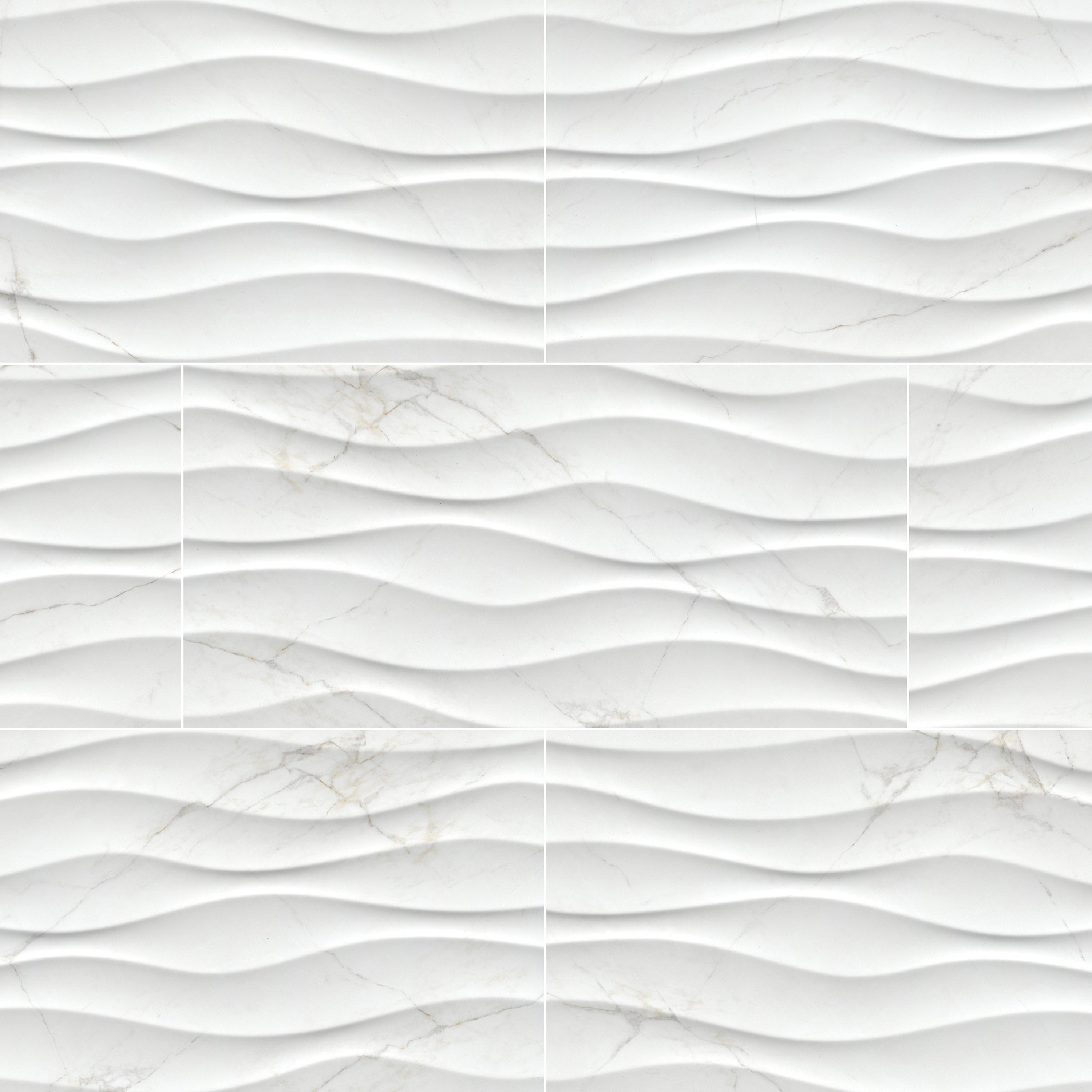 Dymo Calacatta White Wavy 12x24