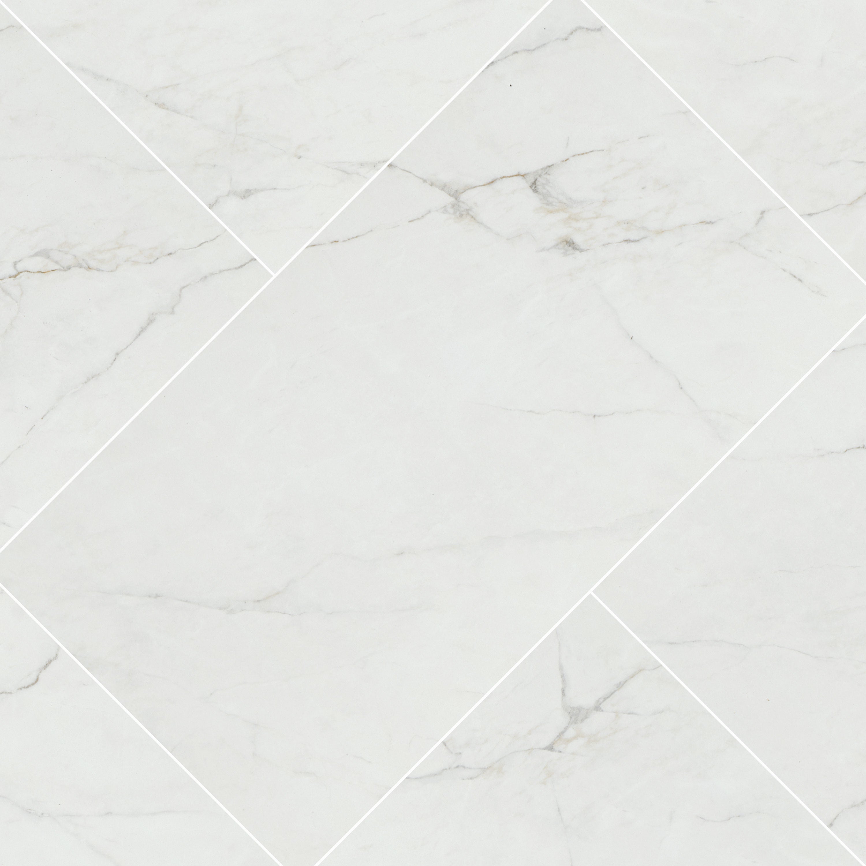 Dymo Calacatta White Glossy 12x24 Ceramic Kitchen Wall Tiles