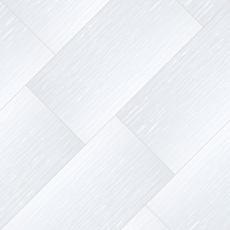 Dymo White Stripe 12x24 Glossy Ceramic Tiles for Kitchen Walls
