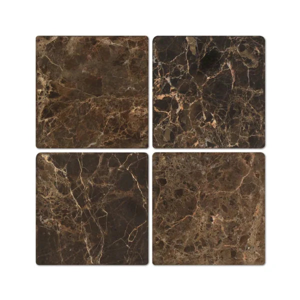 Emperador Dark Marble Tile 6 x 6 Tumbled