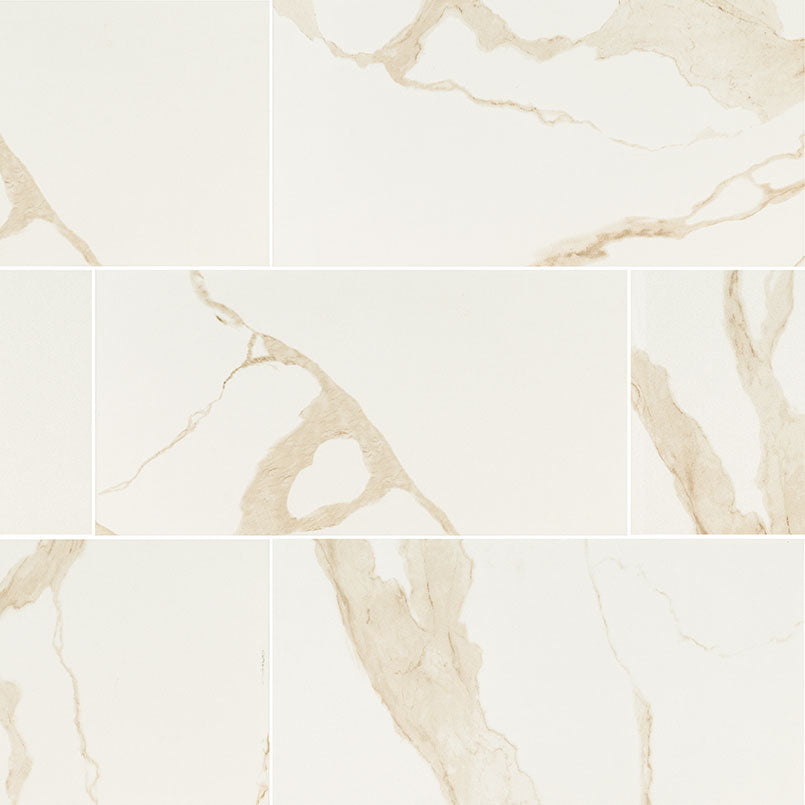 Eden Calacatta Tile Polished 12 x 24