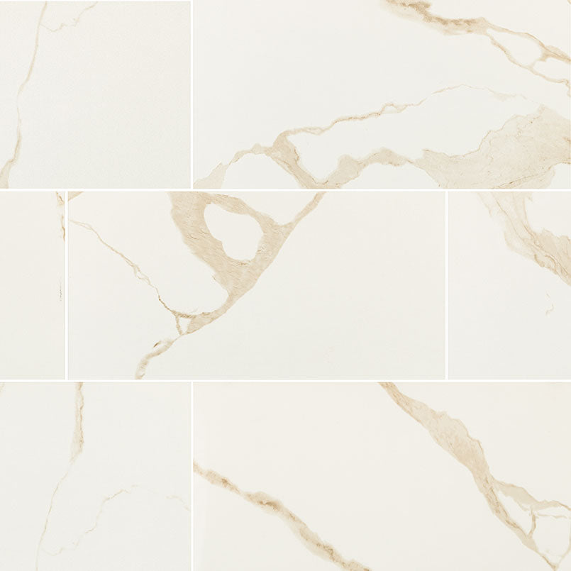 Eden Calacatta Tile Polished 24 x 48