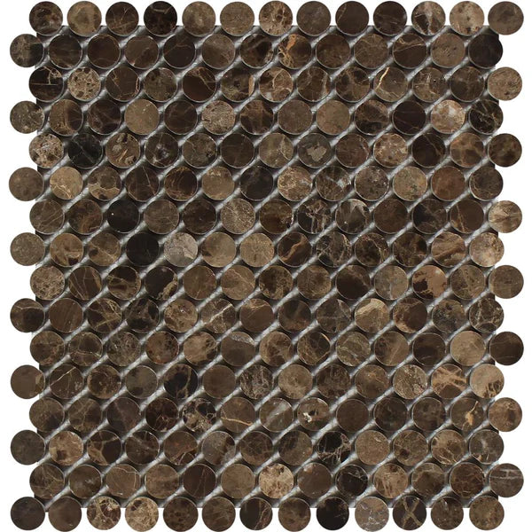 Emperador Dark Marble Mosaic Tile