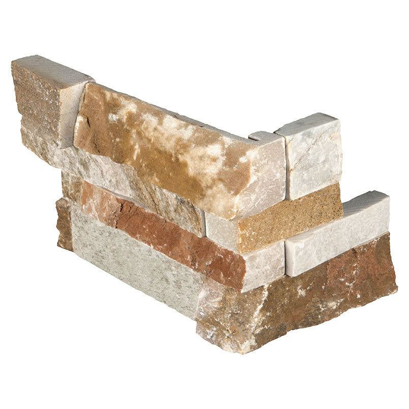 Rockmount Golden White Ledger Panel 6 x 18 Panel Corner