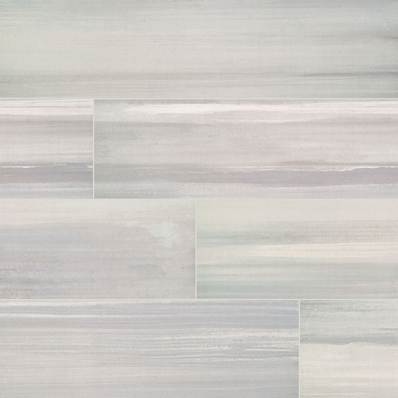 Watercolor Grigio Tile Matte 6 x 36