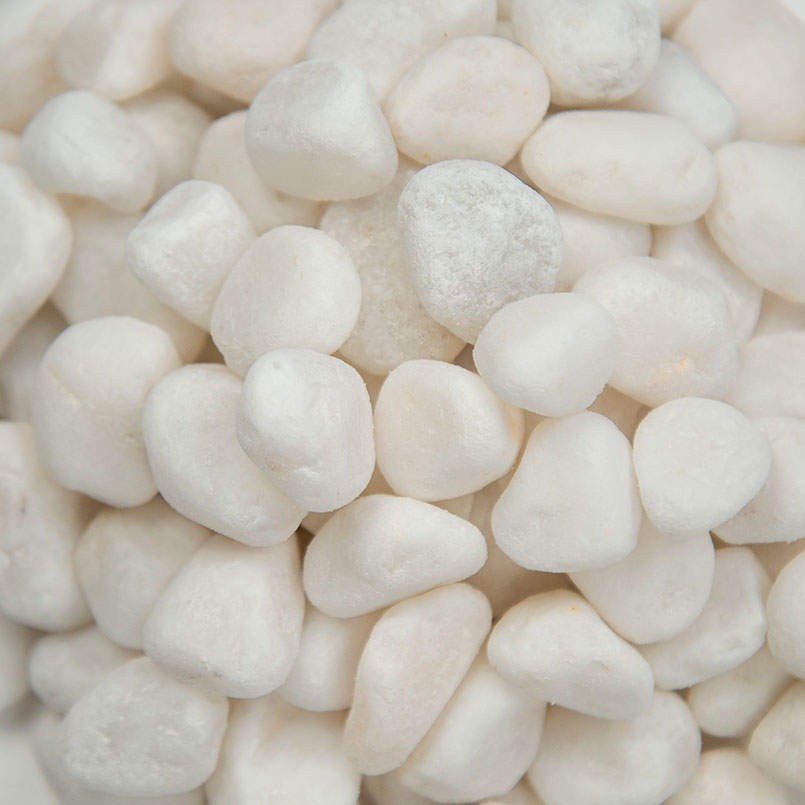 HIMALAYA WHITE PEBBLES Natural Hardscape - Small 0.25 - 0.75 INCH