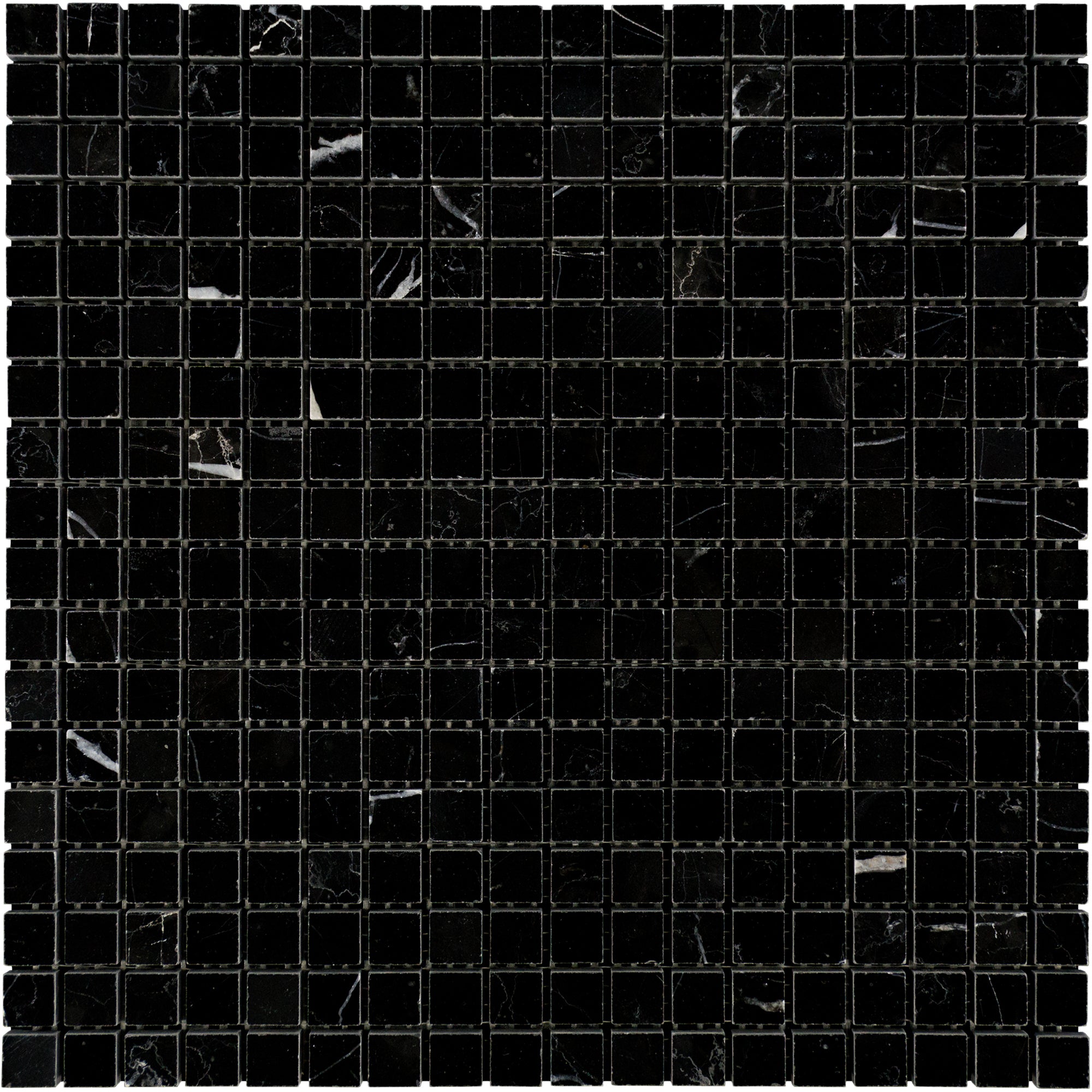 Nero Marquina Mosaic Marble.