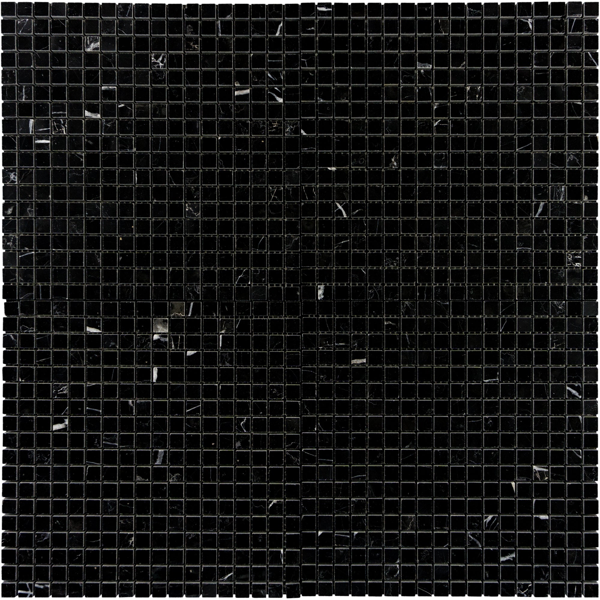 Nero Marquina 5/8"x5/8" Mosaic