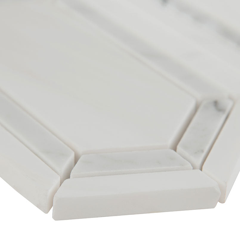 Pavilion Marble Picket Tile - Mosaicenter Backsplash Tile
