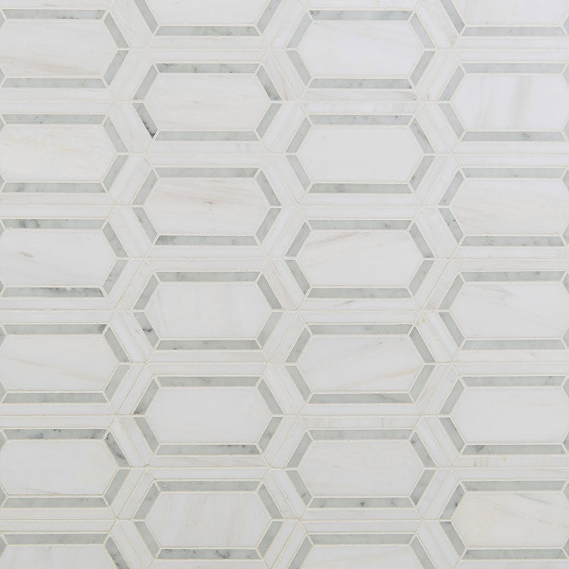 Pavilion Marble Picket Tile - Mosaicenter Backsplash Tile