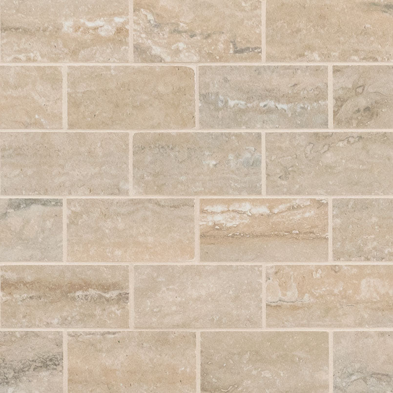Veneto Sand Mosaic Polished 2 x 4