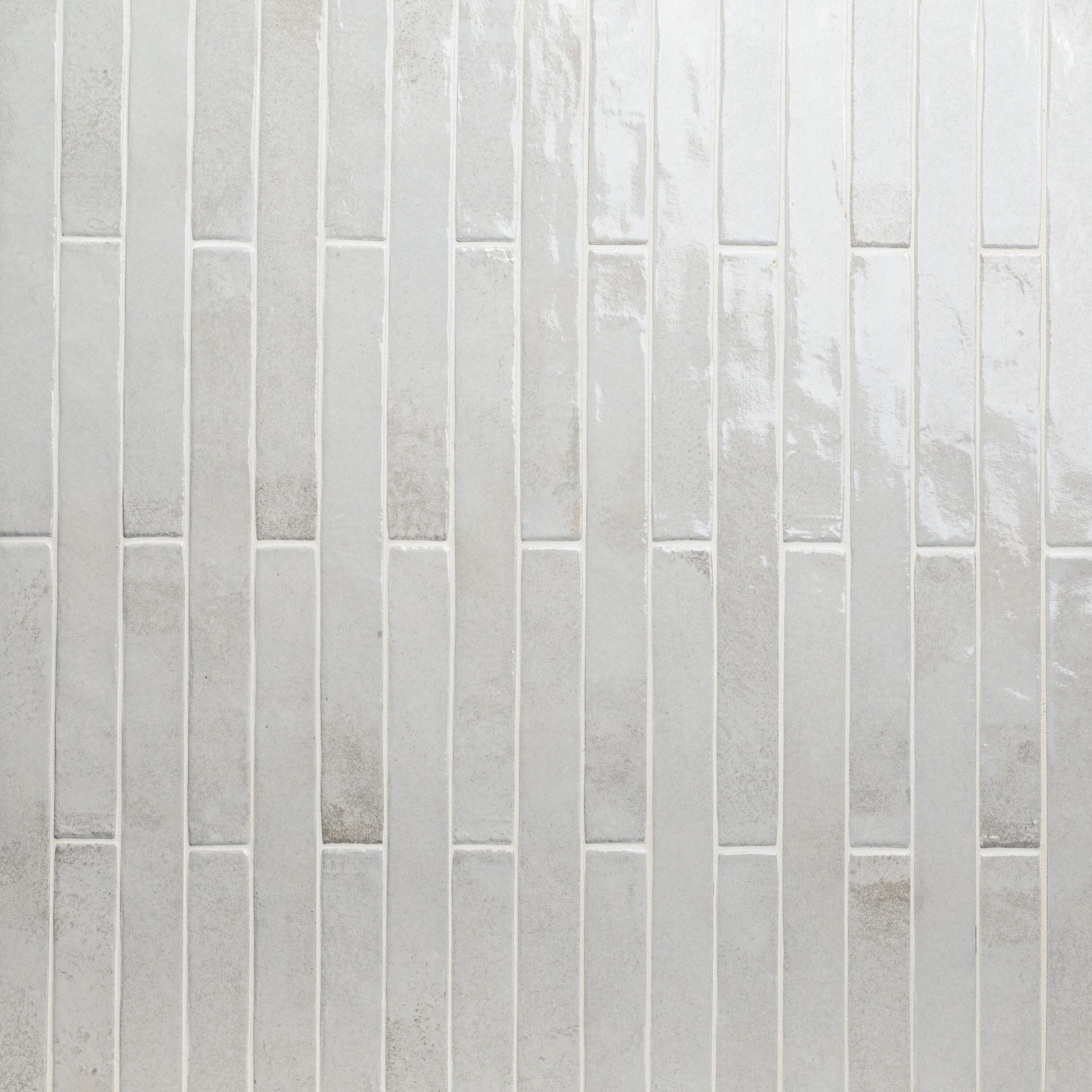 Flamenco Princess White 2x18 Porcelain Tile for Backsplashes