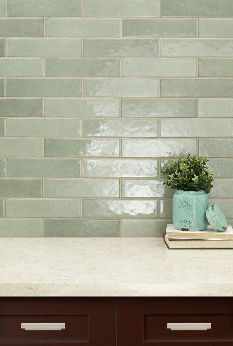 RENZO JADE CERAMIC TILE 3X12 Glossy  - 0.6x12