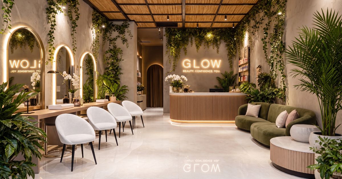 Restaurant and retail tile idea: Appia Cross Cut White Polished 24 x 48 - polished white marble-look retail tiles in a commercial space