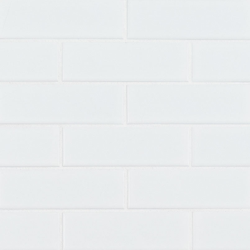 White Glossy Mosaic Tile