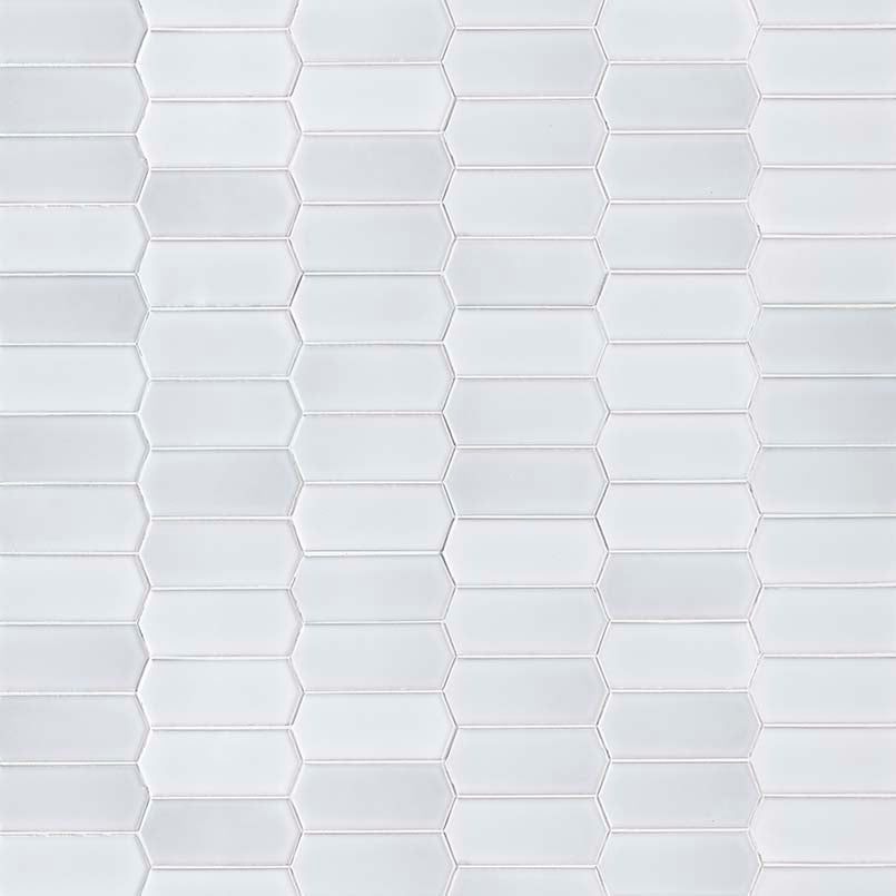 White Glossy Mosaic Tile
