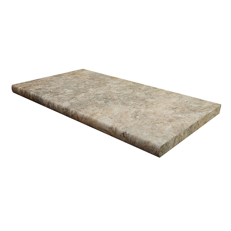 Tus. Silver Trav Coping12x24x3cm Tumbled