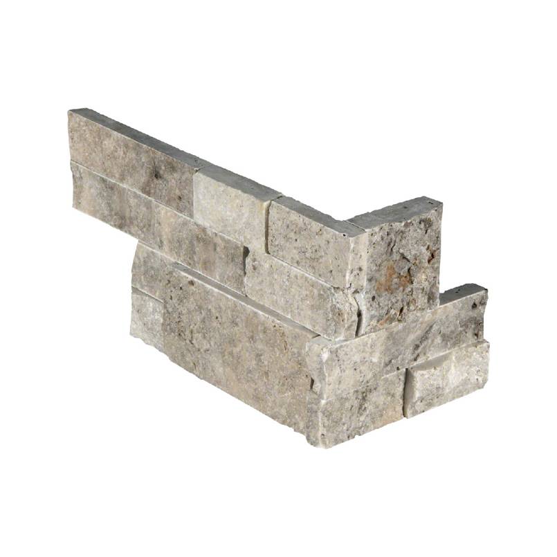 Rockmount Silver Travertine Ledger Panel 6 x 18 Panel