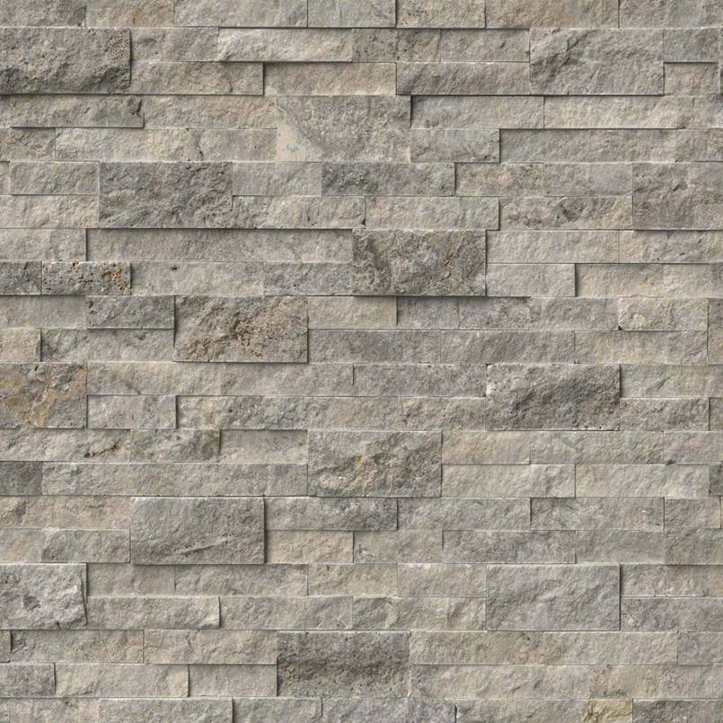 ROCKMOUNT Silver Travertine Panel 6x24