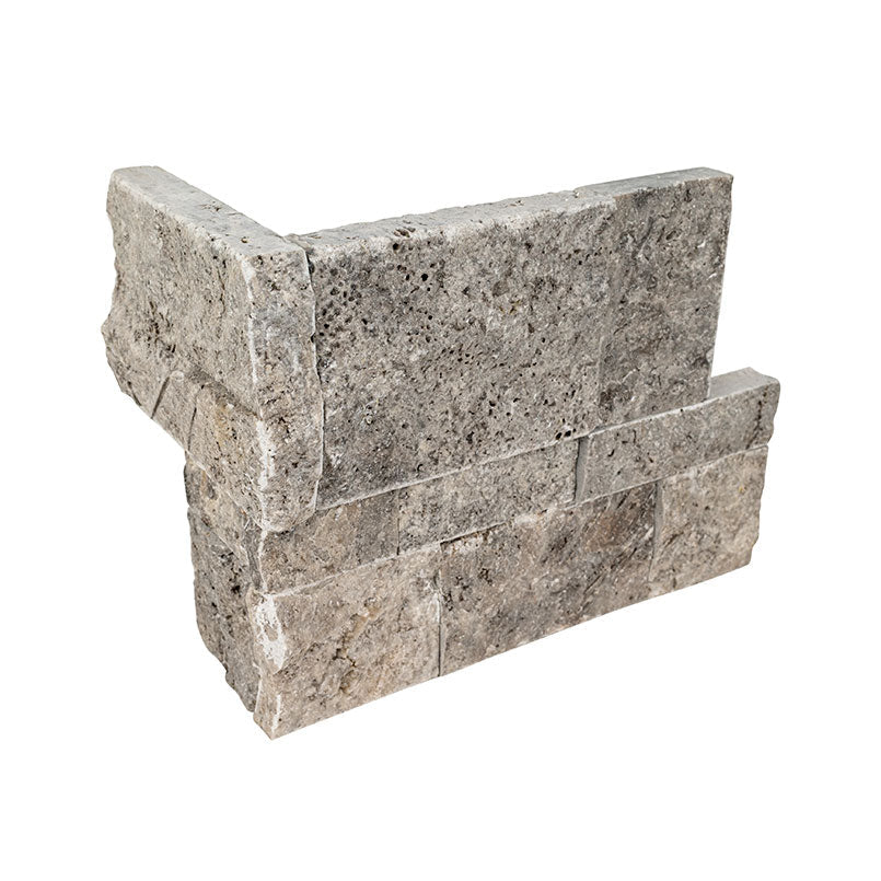 Rockmount Silver Travertine Ledger Panel 9 x 18 XL