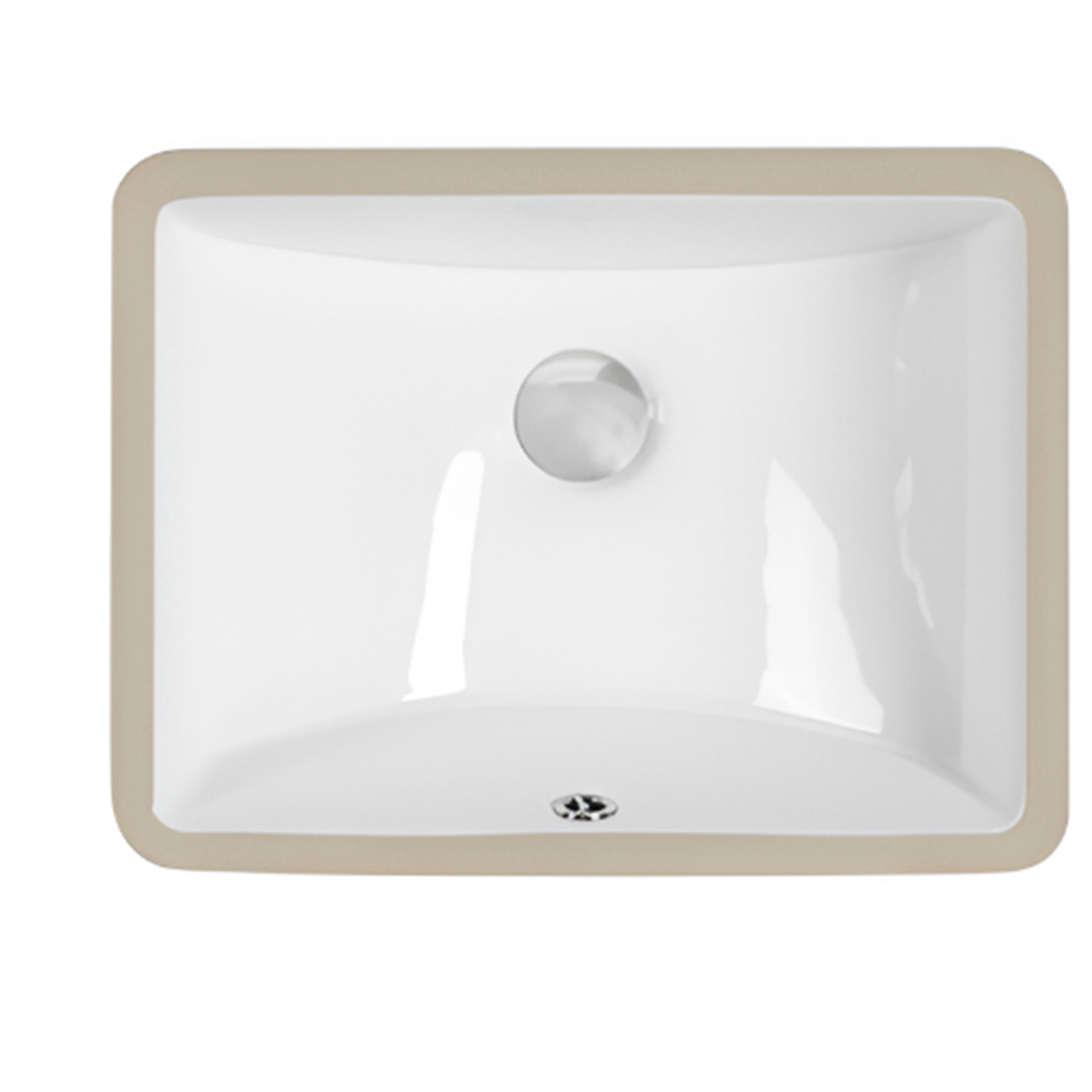 VANITY WHT RECT POR 2015 STR SINK