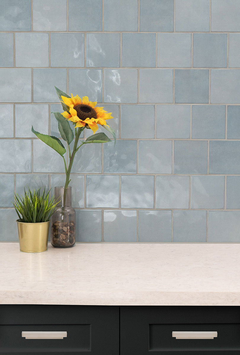 RENZO SKY CERAMIC WALL TILE Glossy  - 0.6x12