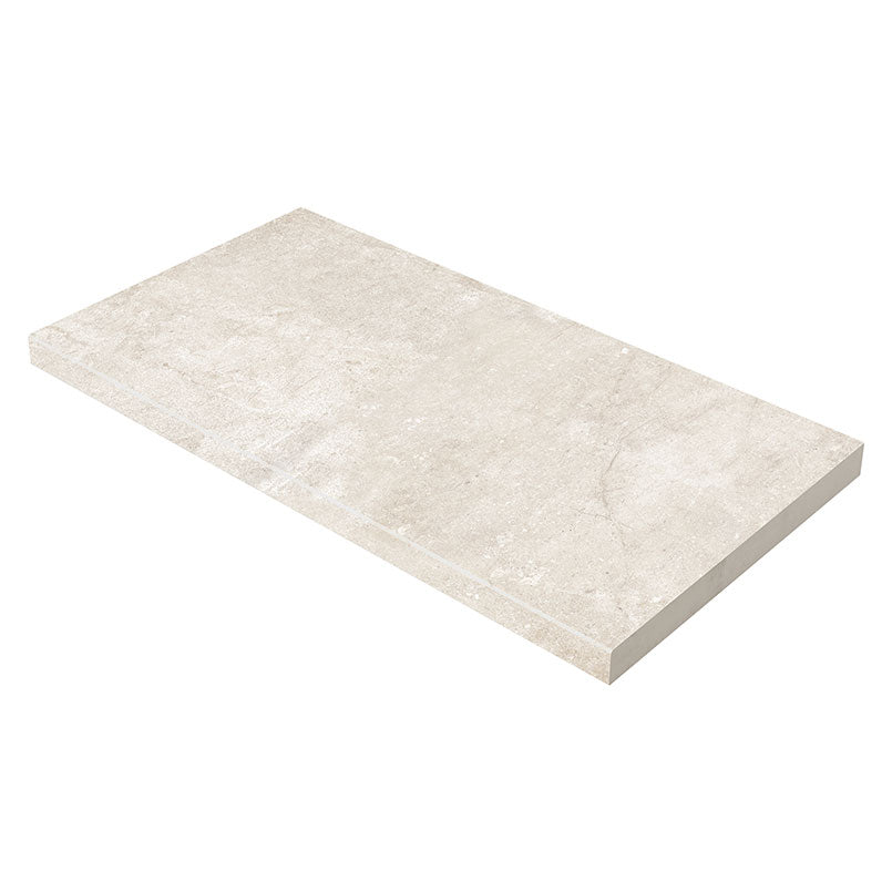 Soreno Ivory Tile 13 x 24 Pool Coping Eased Edge