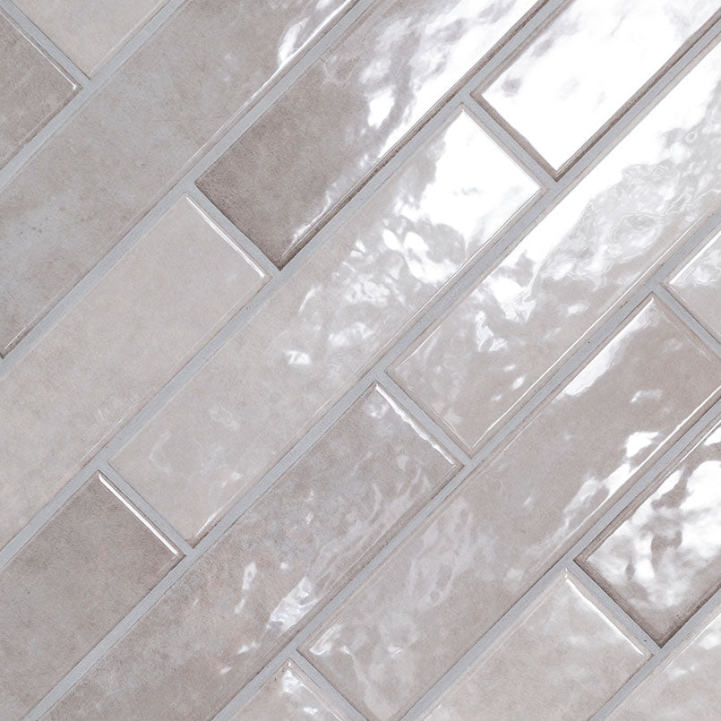 Renzo Sterling 3x12 Glossy Ceramic Tile for Bathrooms Walls