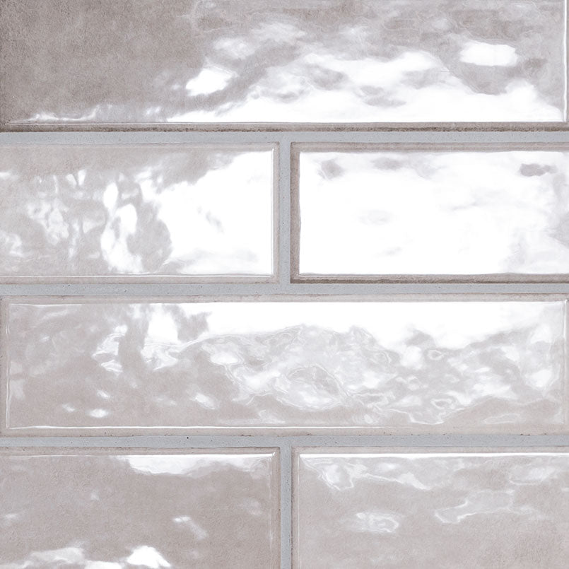 Renzo Sterling 3x12 Glossy Ceramic Tile for Bathrooms Walls