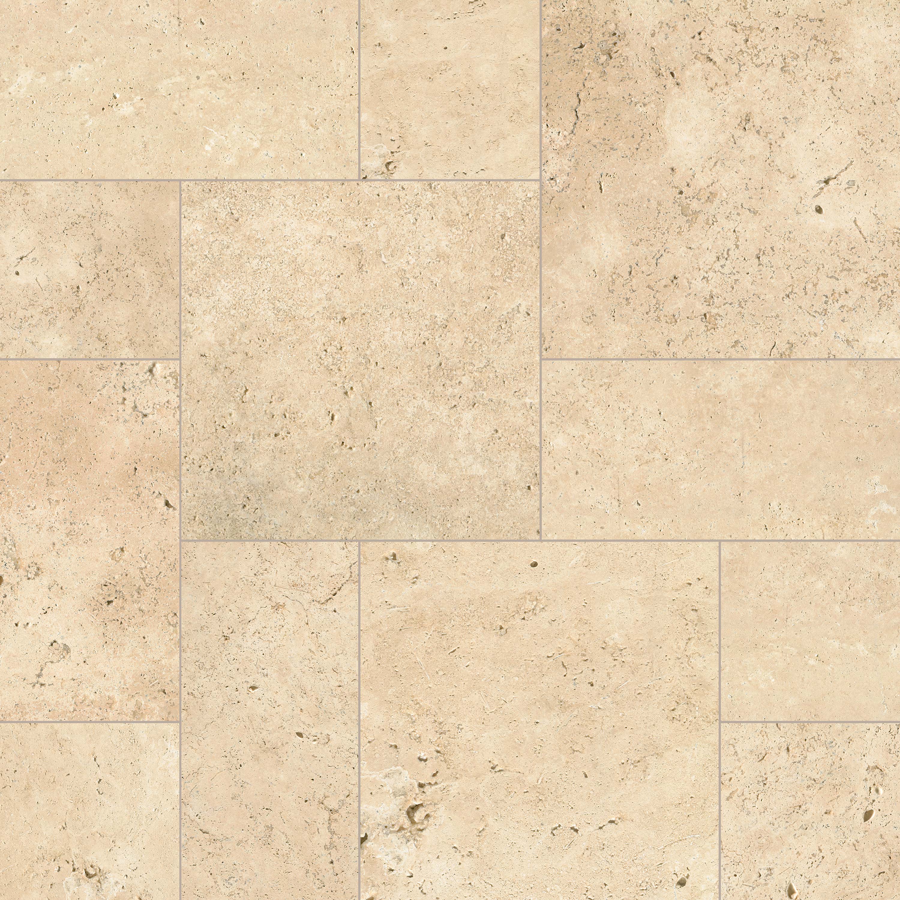 TUSCANY IVORY TUMBLED Pavers - MINI-PATTERN