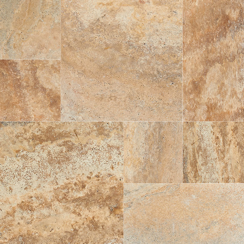 TUSCANY PORCINI Tumbled Pavers - MINI-PATTERN
