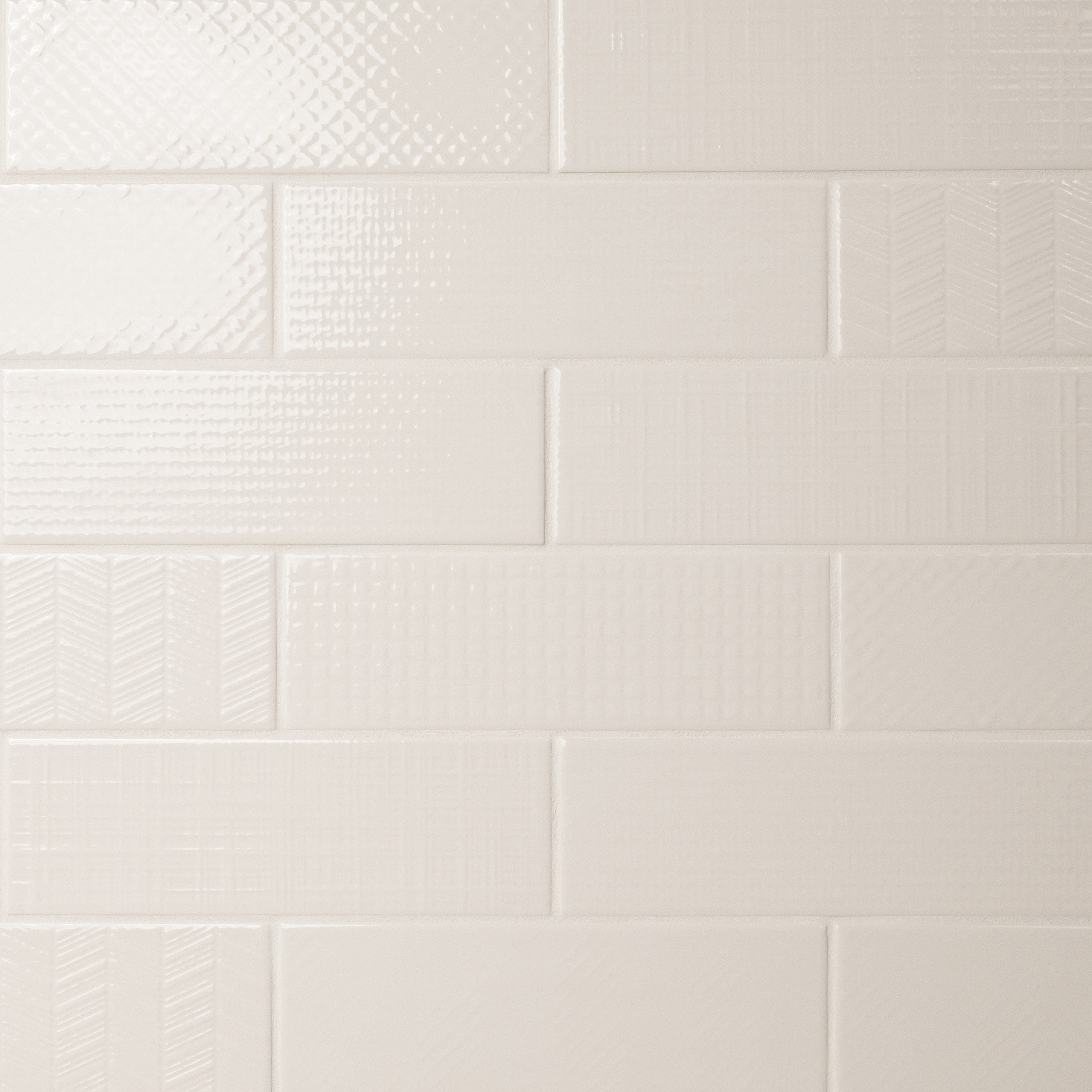 URBANO CREMA 3D MIX TILE Glossy  - 4x12BN
