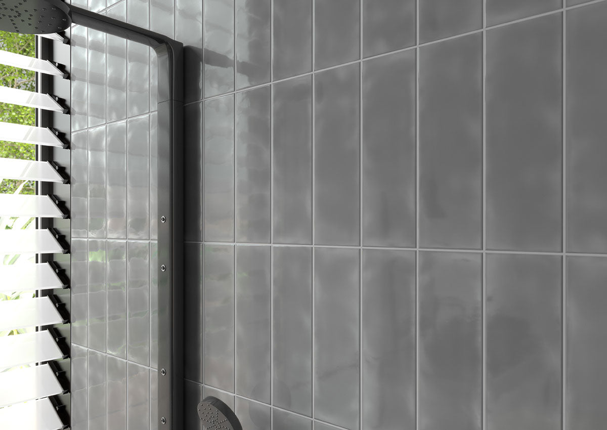 URBANO GRAPHITE 3D MIX TILE Glossy  - 4x12BN