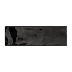Urbano Ink 4x12 Glossy Bullnose Ceramic Tile for Shower Wall