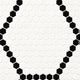 White and Black 1” Hive Pattern Matte