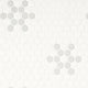 White and Gray Mod Petal Pattern Matte