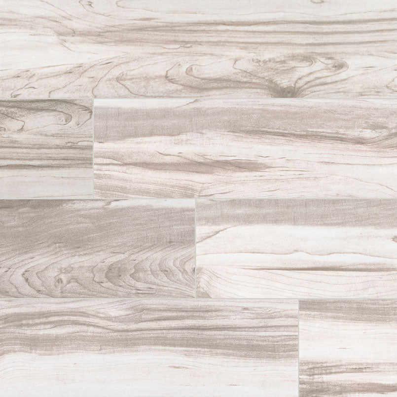 Carolina Timber White Tile Matte 6 x 36