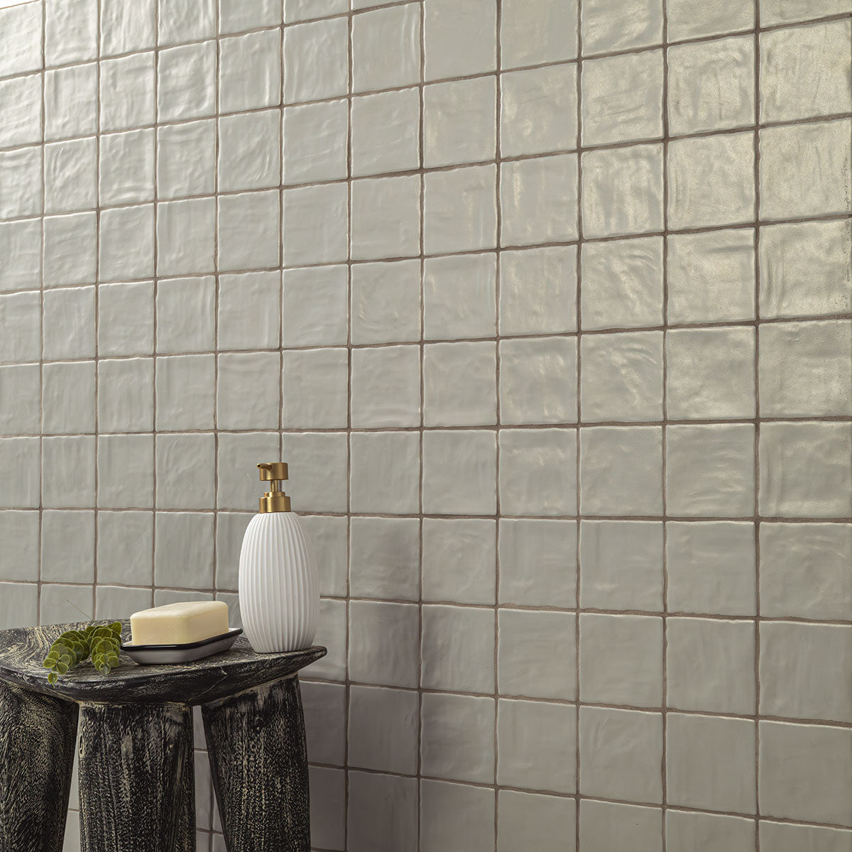 ZEST ALOE TILE 4X4 Satin Tiles - 2.5x8