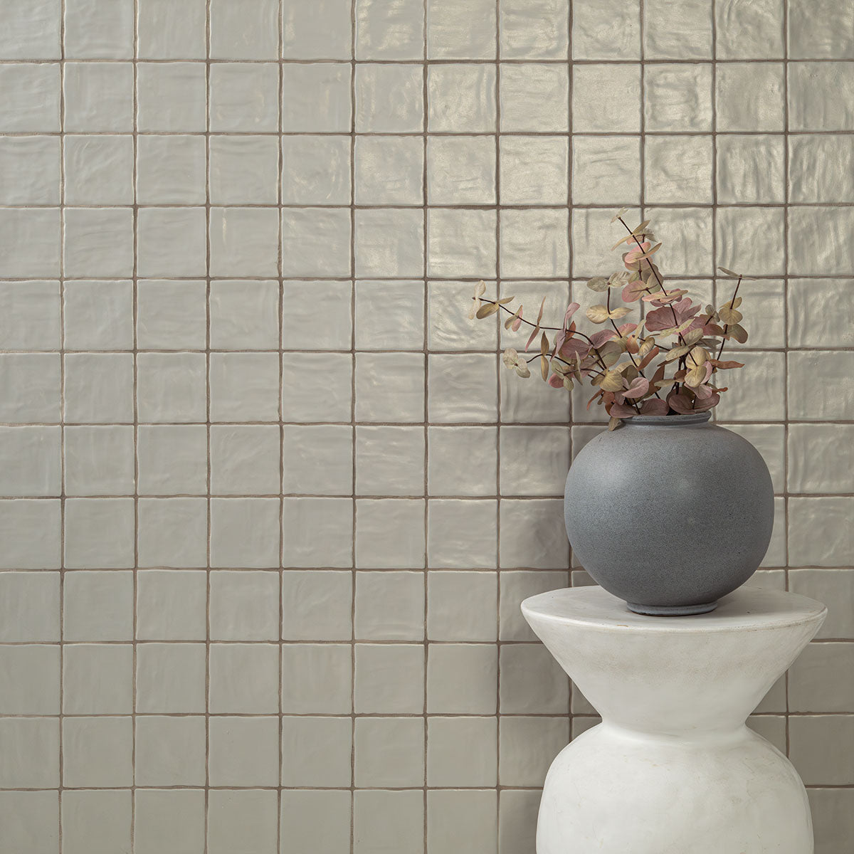 ZEST ALOE TILE 4X4 Satin Tiles - 2.5x8