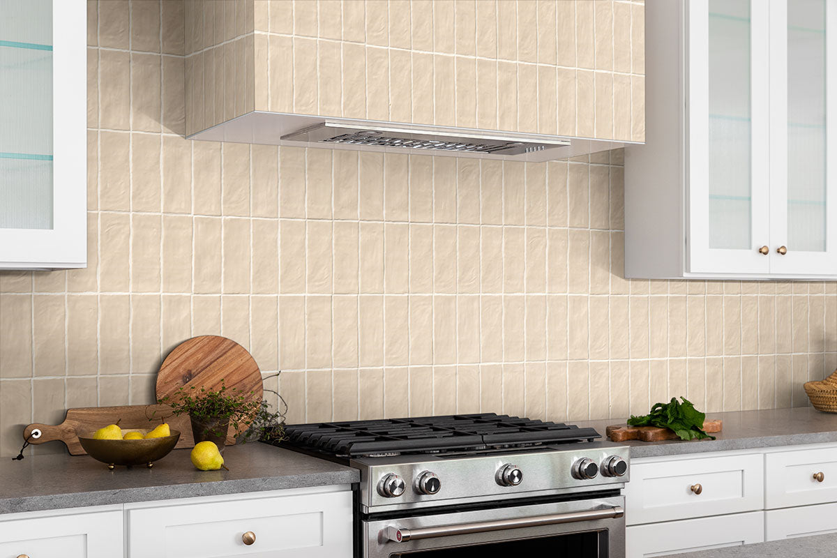 ZEST SAND TILE 4X4 Satin Tiles - 2.5x8