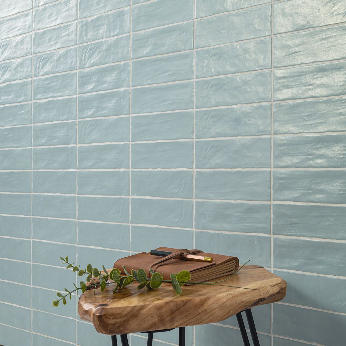 ZEST SKY TILE 4X4 Satin Tiles - 2.5x8