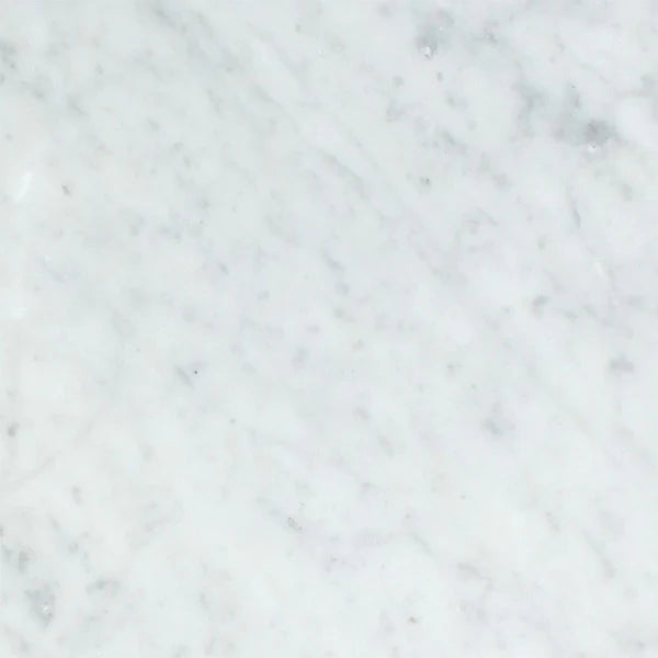 18x18 Honed bianco carrara marble tile.