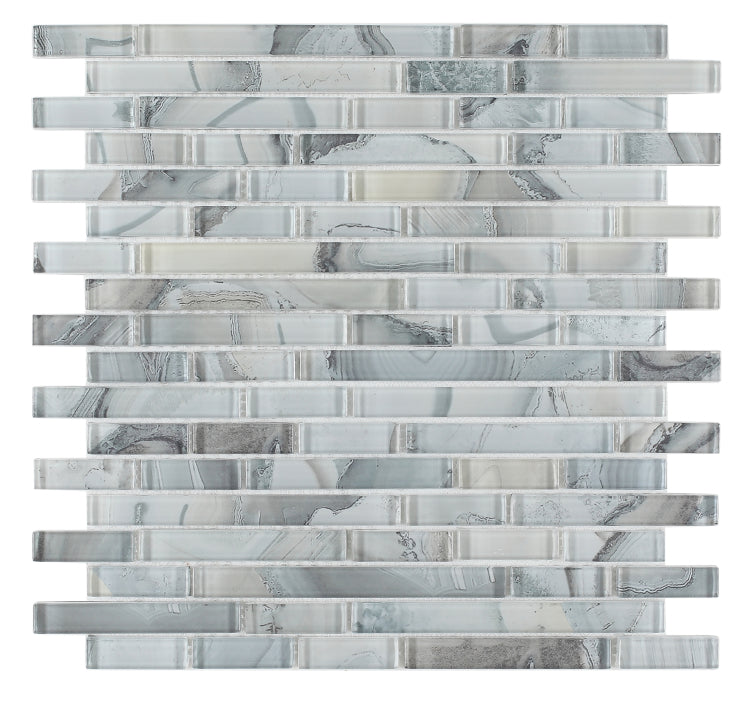 Linear Shell Grey 11.75 x 12