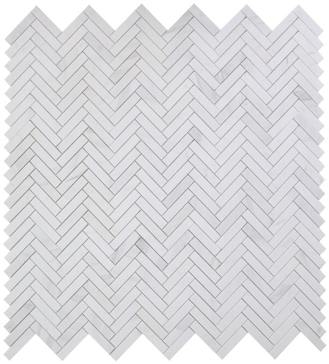 Herringbone White 11.25 x 11.25