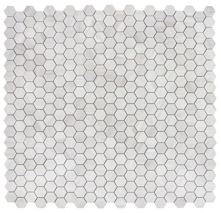 Hexagon Grey 2 x 2 12 x 12