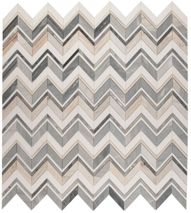 Chevron Ravenna Blue 11.75 x 12.25